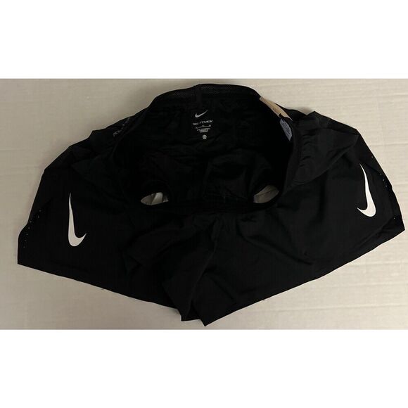 Nike Aeroswift CJ7840 010 Men’s Sz XL Dri-Fit ADV 4" Running Shorts Black - Picture 6 of 7
